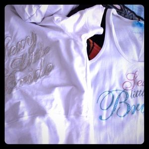 Sexy little Bride Tank top&short sleeved hoodie