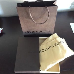 Louis Vuitton wallet box and dust bag authentic