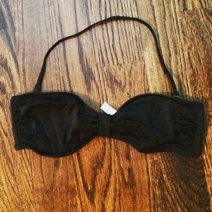 Victoria Secret black bandeau bikini top