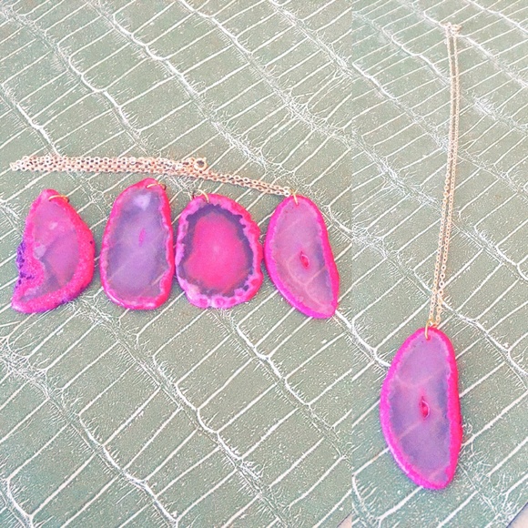 Hand made agate necklace