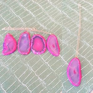 Hand made agate necklace