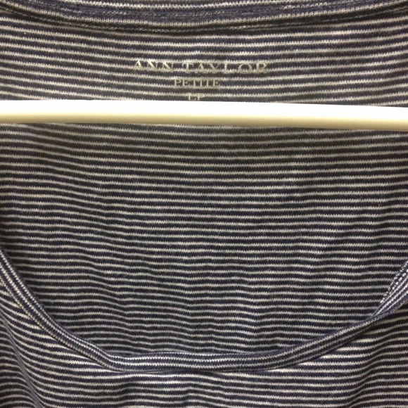 Last chance Ann Taylor sleeveless navy striped top
