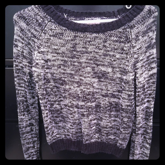 Black and white sweater