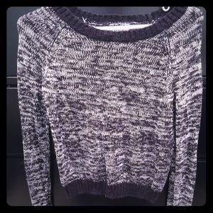 Black and white sweater