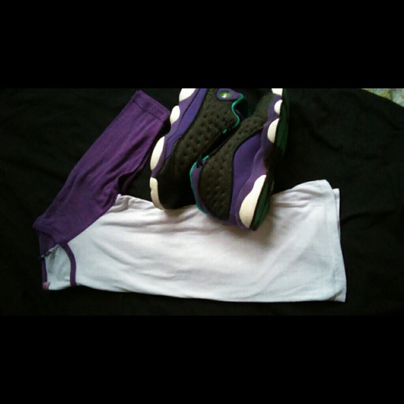 🚫SOLD🚫 🆕LISTING✳ Purple & White Baseball Tee