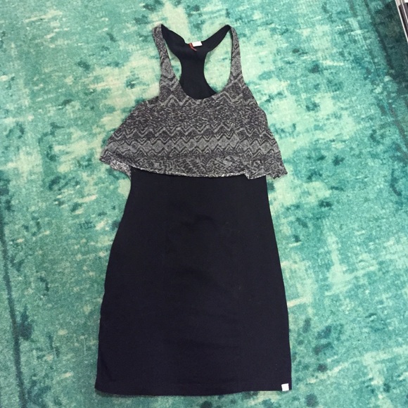 Grey/ back dress