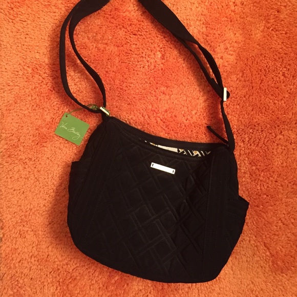 Black Vera Bradley adjustable shoulder bag
