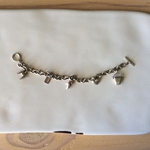 coach charm bracelet sterling silver