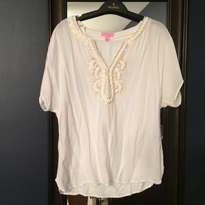 White Lilly Pulitzer Top
