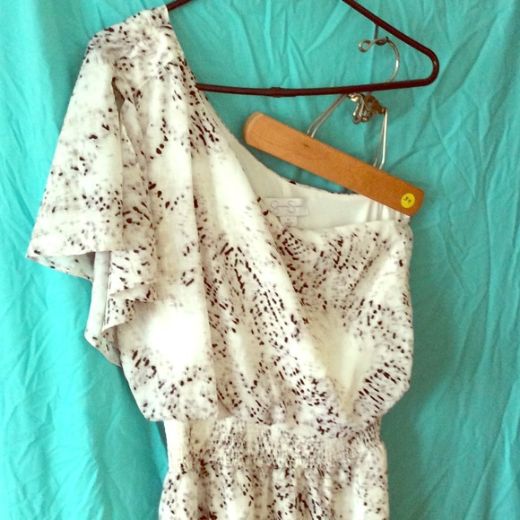 One shoulder maxi dress