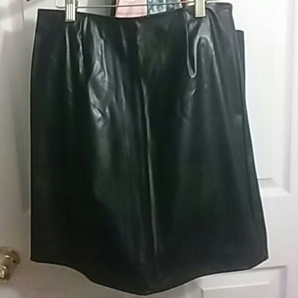 Faux leather skirt