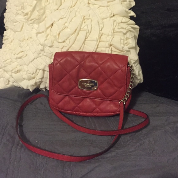 MICHAEL Michael Kors Handbags - Red Michael Kors Cross Body & VS Leggings Bundle