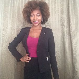 Black jacket from H&M, size 2 (worn twice)