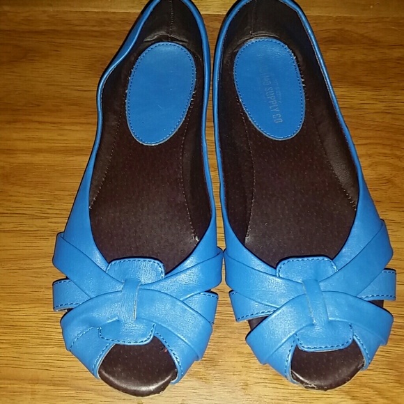 Cobalt blue flats