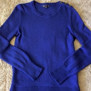 GAP Luxe Button Shoulder Sweater
