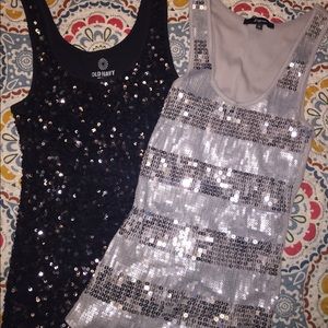 Sparkly tank tops