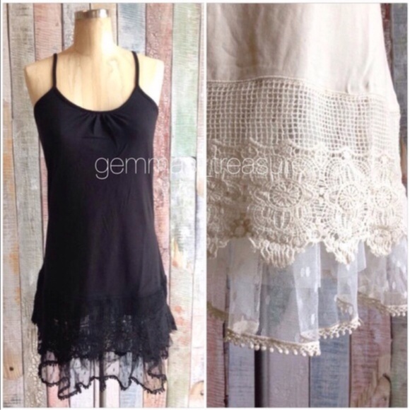 SALE || LACED Dress Extenders || Camel 🐪 Color - Picture 3 of 5