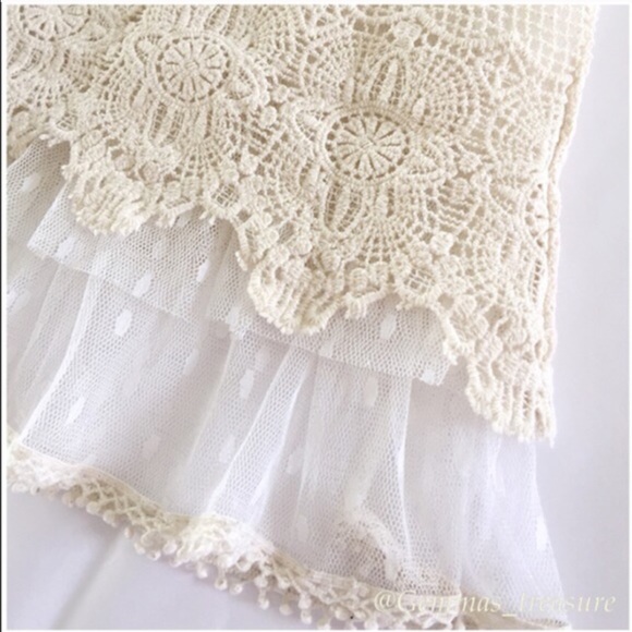 SALE || LACED Dress Extenders || Camel 🐪 Color - Picture 4 of 5