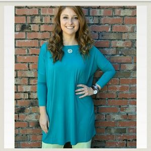 Teal Piko Tunic