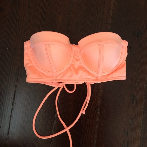 Long line bandeau in paradise peach - Picture 4 of 4