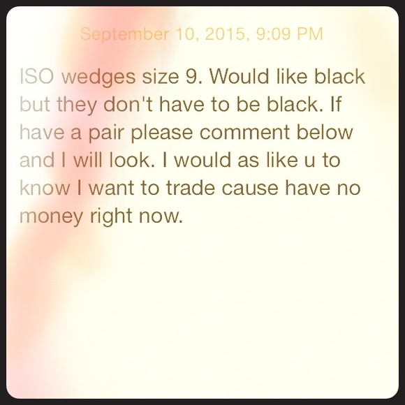 Nothing ISO wedges.