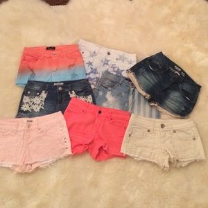 8 PAIRS OF SHORTS!!!