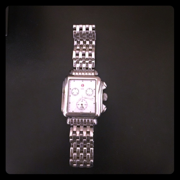 'Deco' Diamond Dial Watch with bracelet band