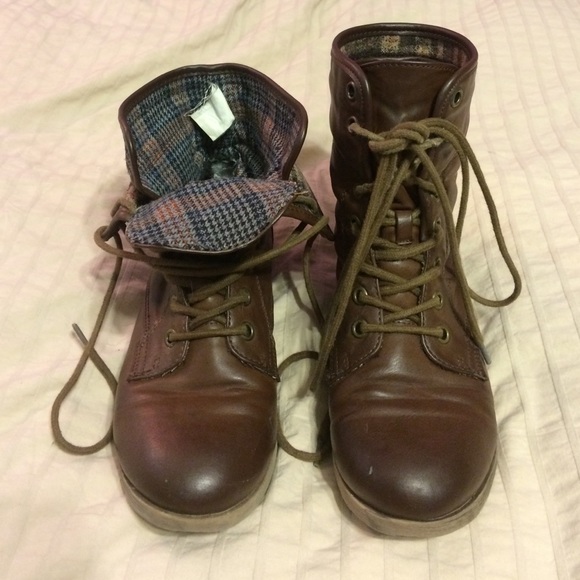 Grunge Brown Combat Boots