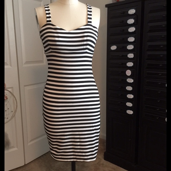 Black and white dress