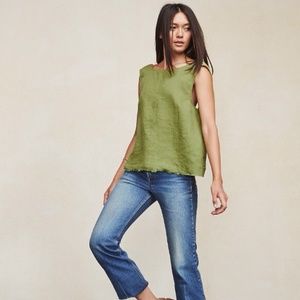 Reformation linen & sold out top