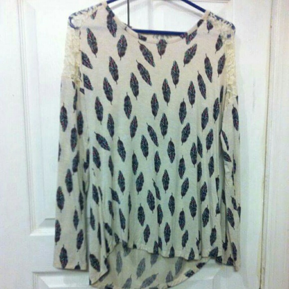 Comfy bohemian high low shirt
