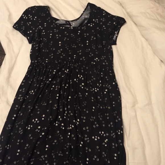 Baby doll black tee dress