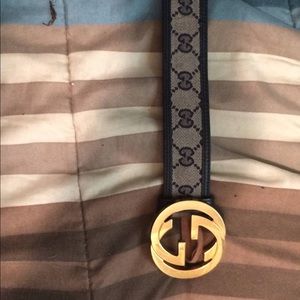 Authentic Blue/grey Gucci belt