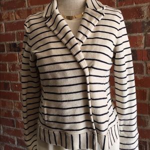 Medium petite knit double breasted jacket