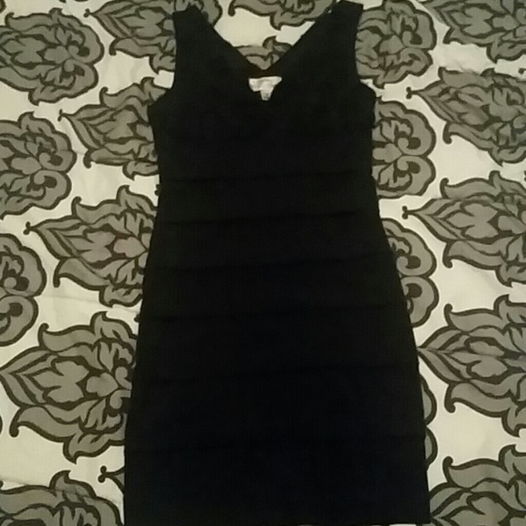 Black mini dress