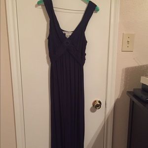 Navy blue maxi dress