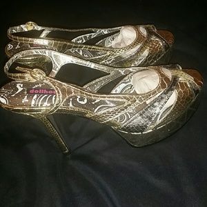 Platform slingbacks