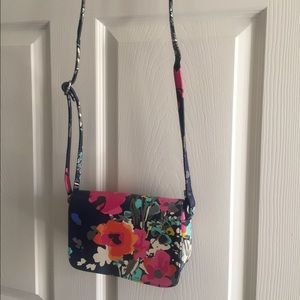Floral cross body purse