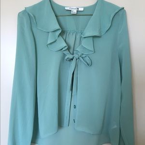 Mint Green Blouse