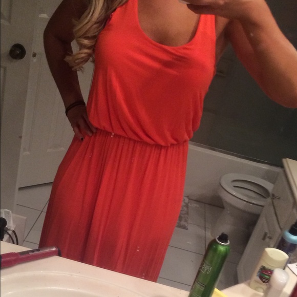 Orange NWT maxi dress from Francesca's