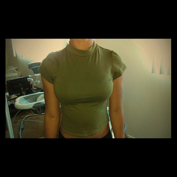 Olive green mid shirt