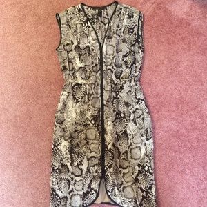 Bcbg snake skin dress
