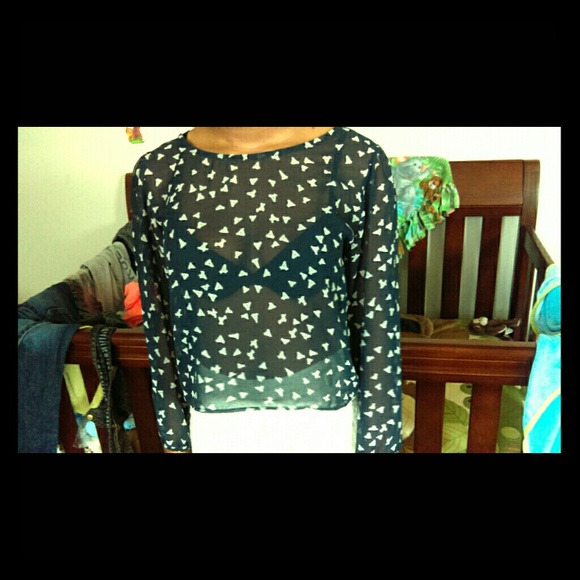 Great condition shear designer blouse