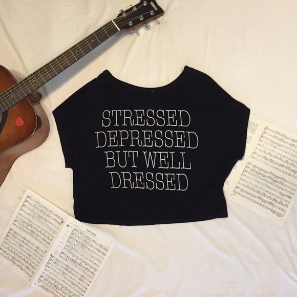 Cute Black Shirt with Words