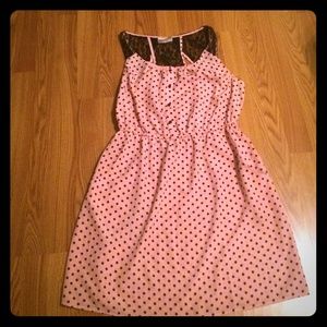 Cute pocket dress pink and black