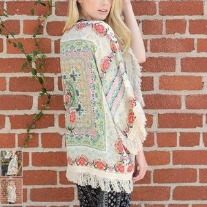 One size kimono - floral print