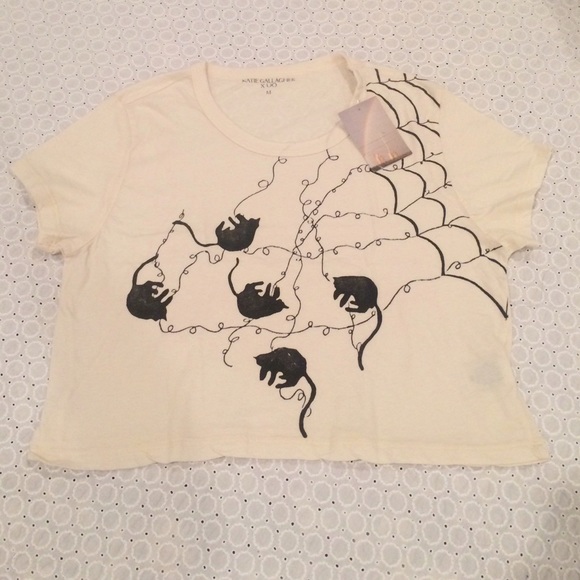 Urban Outfitters | Black Cat Crop