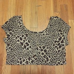 Cheetah Print Crop Top