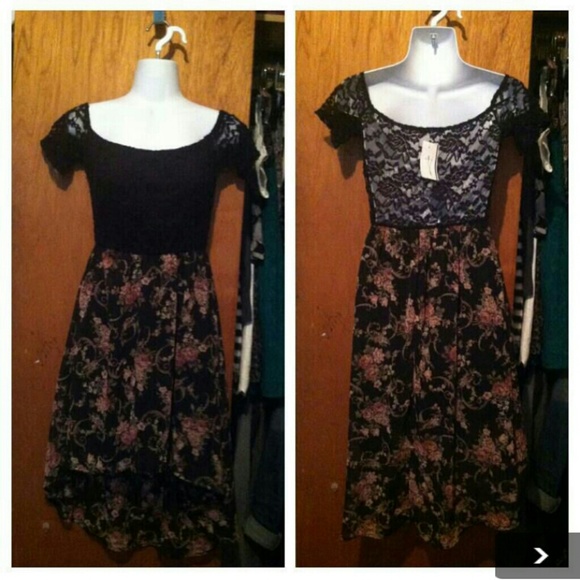New with tags high low floral dress