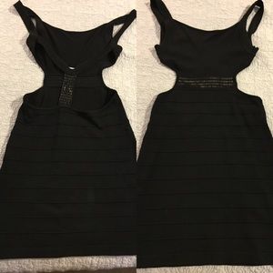 Black bebe dress - L